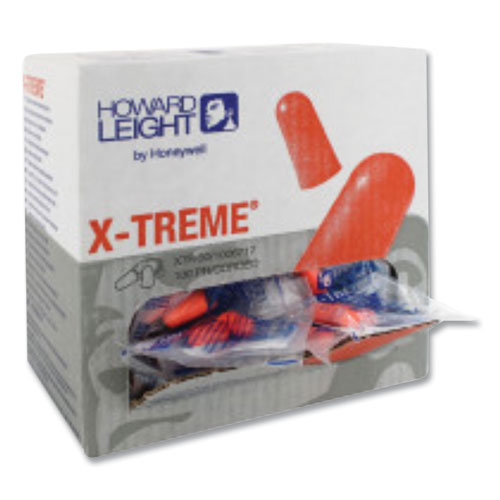 Picture of X-TREME Corded Disposable Earplugs, Corded, One Size Fits Most, 32 dB, Orange, 1,000/Carton