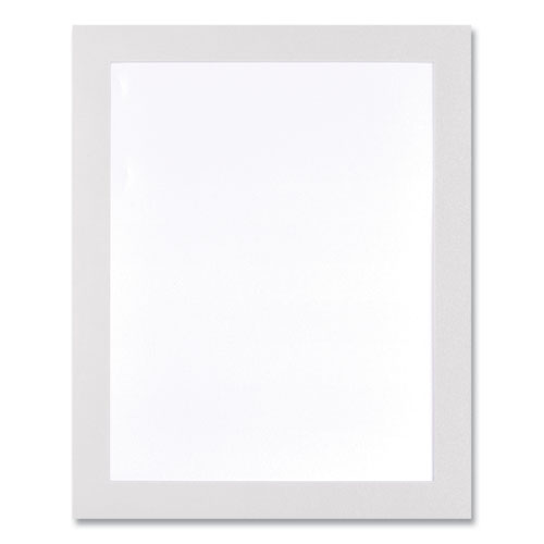 Picture of Self Adhesive Sign Holders, 11 x 17, Clear with White Border, 2/Pack