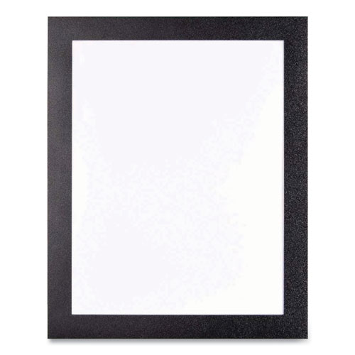 Picture of Self Adhesive Sign Holders, 8.5 x 11 Insert, Clear with Black Border, 2/Pack