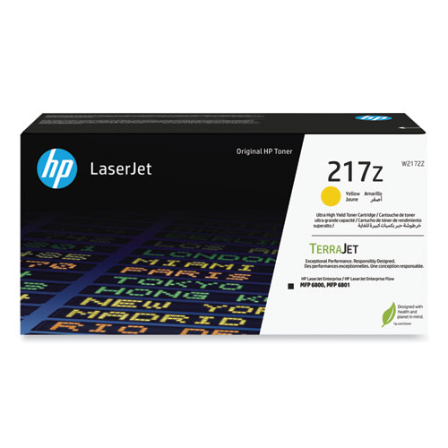 Picture of HP 217Z (W2172Z) Ultra High-Yield Yellow Original LaserJet Toner Cartridge