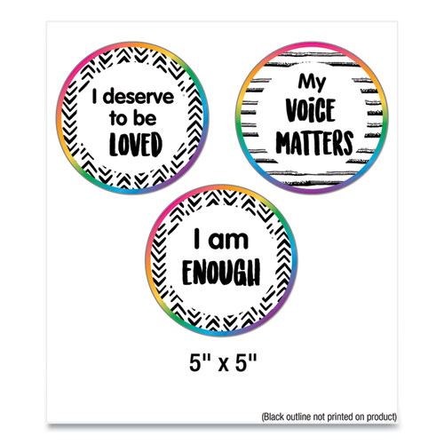 Picture of Motivational Bulletin Board Sets, Affirmation Station, 13.8" x 16", Multicolor, 32/Set