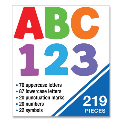 Picture of EZ Letter Combo Packs, Color Splash Assortment, 4"h, 219 Characters