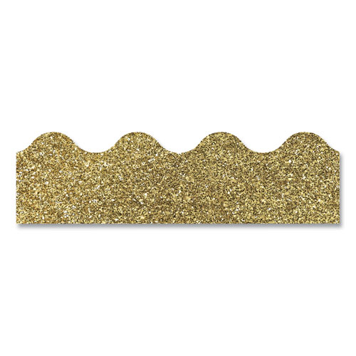 Picture of Scalloped Borders, 2.25" x 3 ft, Gold Glitter, 13/Pack