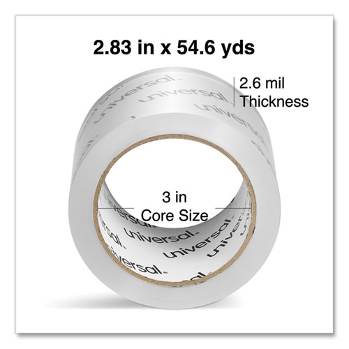 Picture of Extra-Wide Moving and Storage Packing Tape, 3" Core, 2.83" x 54.7 yd, Clear, 6/Pack