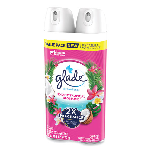 Picture of Air Freshener, Tropical Blossoms Scent, 8.3 oz, 2/Pack, 3 Packs/Carton