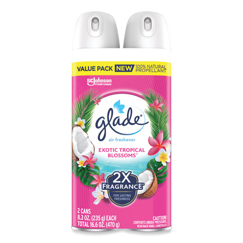 Picture of Air Freshener, Tropical Blossoms Scent, 8.3 oz, 2/Pack, 3 Packs/Carton
