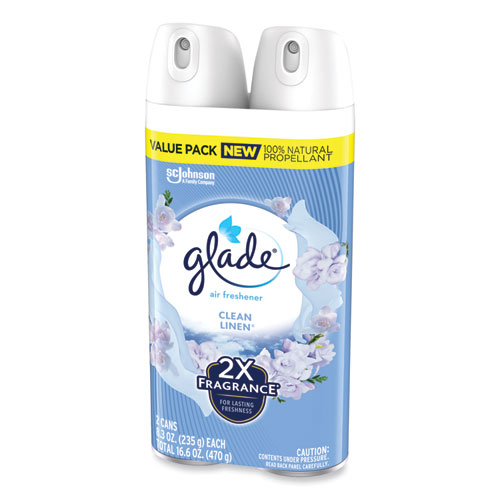 Picture of Air Freshener, Clean Linen Scent, 8.3 oz, 2/Pack, 3Packs/Carton