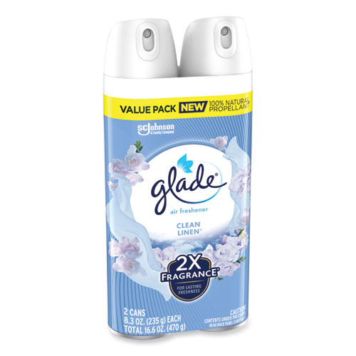 Picture of Air Freshener, Clean Linen Scent, 8.3 oz, 2/Pack, 3Packs/Carton