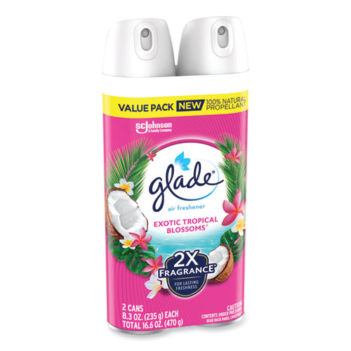 Picture of Air Freshener, Tropical Blossoms Scent, 8.3 oz, 2/Pack, 3 Packs/Carton