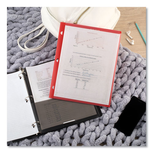 Picture of Two-Pocket Portfolio Clear View, 11" x 8.5", Randomly Assorted