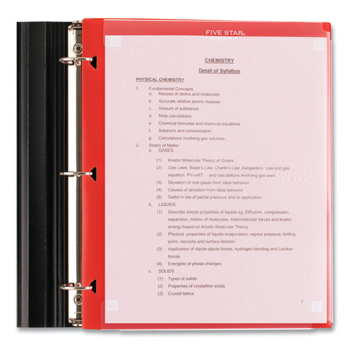 Picture of Two-Pocket Portfolio Clear View, 11" x 8.5", Randomly Assorted