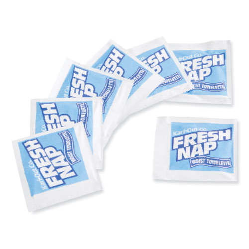 Picture of Fresh Nap Moist Towelettes, Individually Wrapped, 7 x 5, Citrus Scent, 1,000/Carton