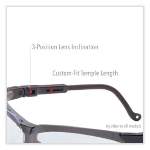 Picture of Genesis Safety Eyewear, Black Nylon Frame, Clear Polycarbonate Lens