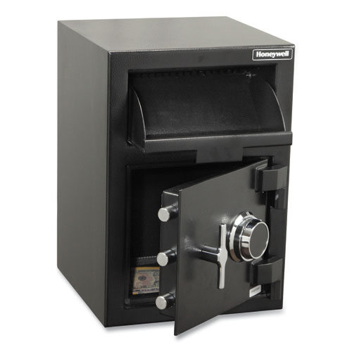 Picture of Steel Depository Safe with Combo Lock, 14 x 14.2 x 20, 1.06 cu ft, Black