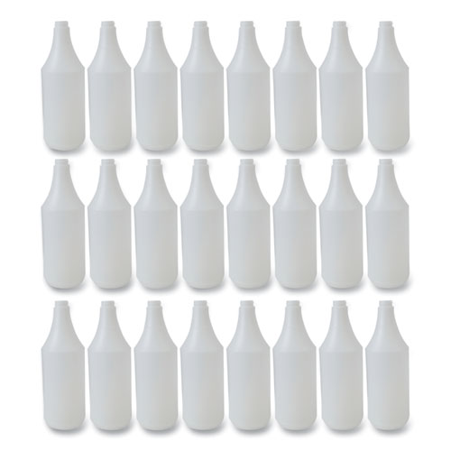 Picture of Embossed Spray Bottle, 32 oz, Clear, 24/Carton