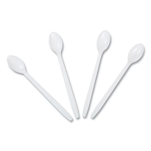 Picture of Polypropylene Cutlery, Soda Spoon, 7.87", White, 1,000/Carton