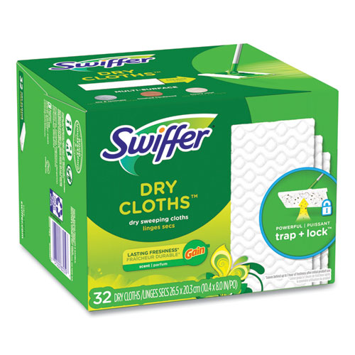 Picture of Dry Refill Cloths. 8 x 10.4, White, 32 Box, 4 Boxes/Carton