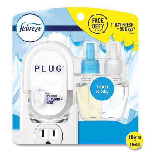 Picture of PLUG Air Freshener Warmer Start Kit, 6.54 x 2.99 x 5.98, Clear/White, 4/Carton