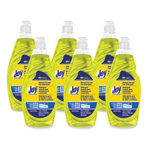 Picture of Dishwashing Liquid, Lemon Scent, 38 oz Bottle, 8/Carton