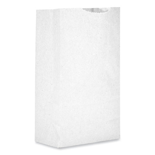 Picture of Grocery Paper Bags, #2 Size, 4.13" x 2.63" x 7.88", White, 500/Bundle