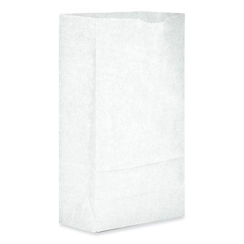 Picture of Grocery Paper Bags, #6 Size, 5.88" x 3.63" x 11", White, 500/Bundle