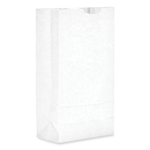 Picture of Grocery Paper Bags, #10 Size, 7" x 4.38" x 13.75", White, 500/Bundle