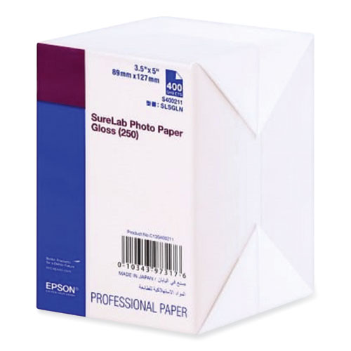 Picture of SureLab Photo Paper, 3.5 x 5, Gloss White, 400/Pack