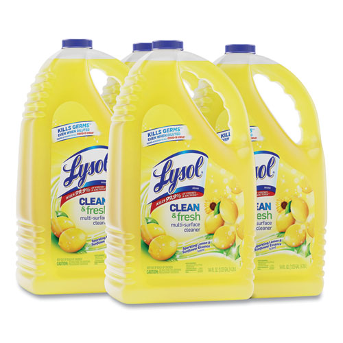 Picture of Clean and Fresh Multi-Surface Disinfectant Cleaner, Sparkling Lemon and Sunflower Essence, 144 oz Bottle