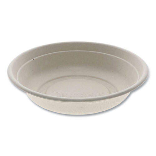 Picture of EarthChoice Fiber-Blend Bagasse Dinnerware, Bowl, 24 oz, Natural, 400/Carton