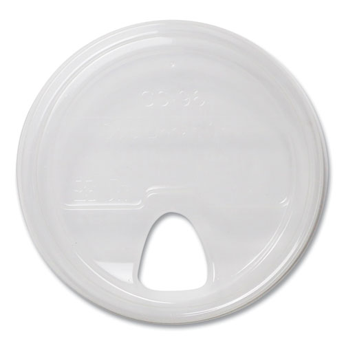 Picture of PLA Clear Cold Cup Lids, Fits 9 oz to 24 oz Cups, Clear, 1,000/Carton