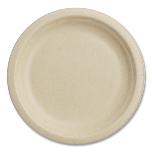 Picture of Fiber Plates, 7" dia, Natural, 1,000/Carton