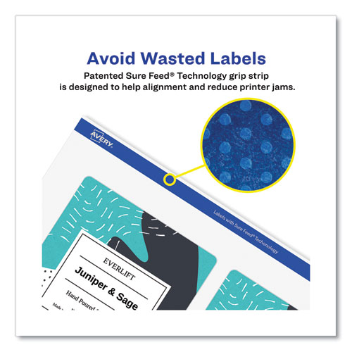 Picture of Durable Water-Resistant Wraparound Labels w/ Sure Feed, 3.25 x 7.75, 16/PK