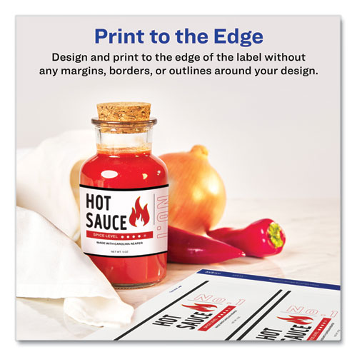 Picture of Durable Water-Resistant Wraparound Labels w/ Sure Feed, 3.25 x 7.75, 16/PK