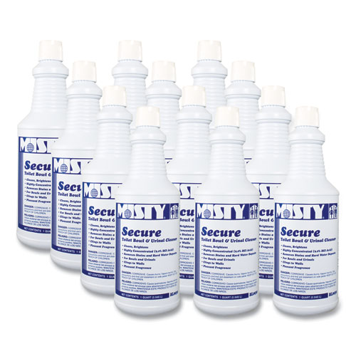 Secure+Hydrochloric+Acid+Bowl+Cleaner%2C+Mint+Scent%2C+32oz+Bottle%2C+12%2Fcarton