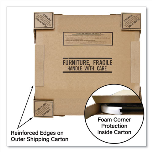 Picture of Adjustable Activity Tables, Square, 48" x 48" x 19" to 29", Gray Top, Black Legs, 4/Pallet