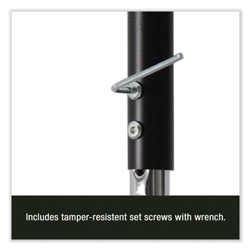 Picture of Height Adjustable Activity Table, Round, 60" x 19" to 29", Gray Granite Top, Black Legs, 4/Pallet