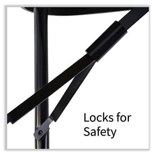 Picture of Adjustable Folding Tables, Rectangular, 72" x 30" x 22" to 32", Red Top, Black Base, 4/Pallet