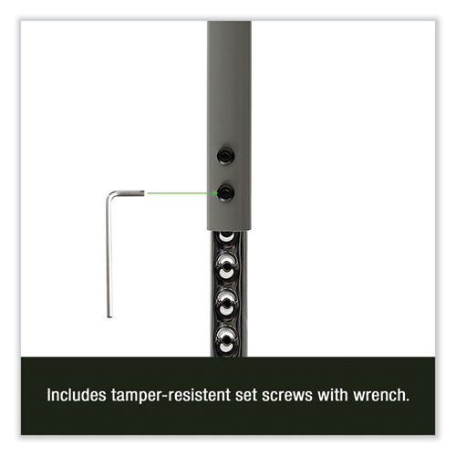 Picture of Height Adjustable Activity Tables, Round, 60" x 19" to 29", Gray Granite Top, Gray Legs, 4/Pallet