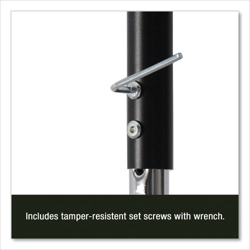 Picture of Markerboard Activity Tables, Round, 60" x 19" to 29", White Top, Black/Silver Legs, 4/Pallet