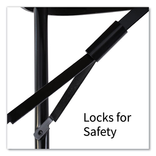 Picture of Adjustable Folding Table, Rectangular, 48" x 24" x 22" to 32", Mocha Granite Top, Brown Legs, /Pallet