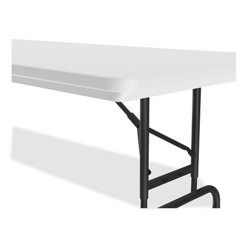 Picture of Adjustable Folding Tables, Rectangular, 72" x 30" x 22" to 32", Gray Granite Top, Black Legs, 4/Pallet