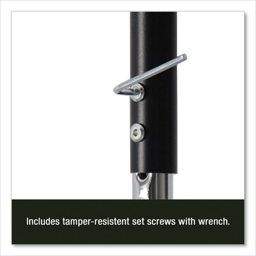 Picture of Height Adjustable Activity Tables, Round, 60" x 19" to 29", Medium Oak Top, Black Legs, 4/Pallet