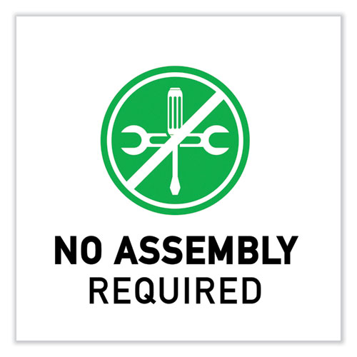 Picture of Adjustable Folding Table, Rectangular, 48" x 24" x 22" to 32", Gray Granite Top, Black Legs, 4/Pallet