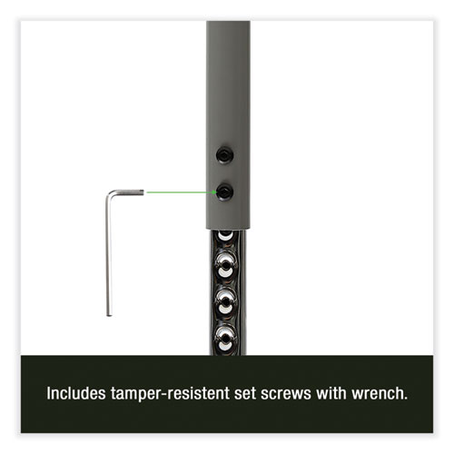 Picture of Adjustable Activity Table, Rectangular, 60" x 30" x 19" to 29", Granite Top, Black Legs, 4/Pallet