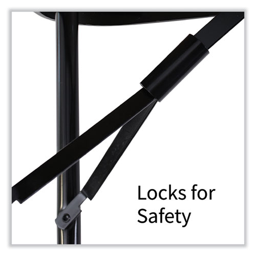 Picture of Adjustable Folding Table, Rectangular, 48" x 24" x 22" to 32", Green Top, Black Legs, 4/Pallet