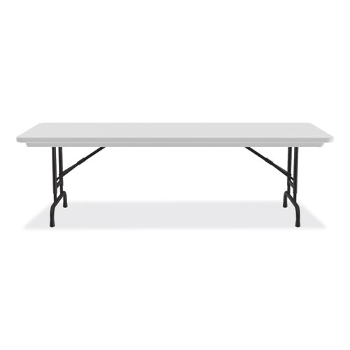 Picture of Adjustable Folding Tables, Rectangular, 60" x 30" x 22" to 32", Gray Granite Top, Black Legs, 4/Pallet