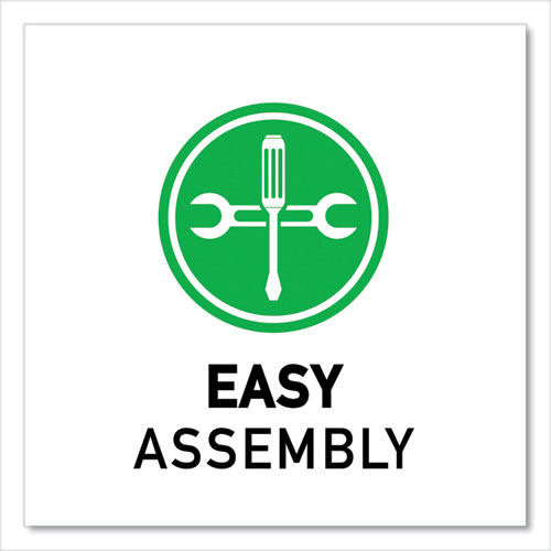 Picture of Dry-Erase Markerboard Activity Tables, Rectangular, 48" x 24" x 19" to 29", White Top, Black Legs, 4/Pallet