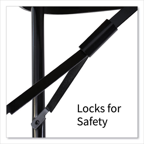 Picture of Adjustable Folding Tables, Rectangular, 60" x 30" x 22" to 32", Yellow Top, Black Legs, 4/Pallet