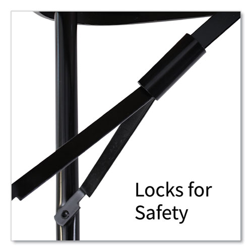 Picture of Adjustable Folding Tables, Rectangular, 72" x 30" x 22" to 32", Gray Granite Top, Black Legs, 4/Pallet