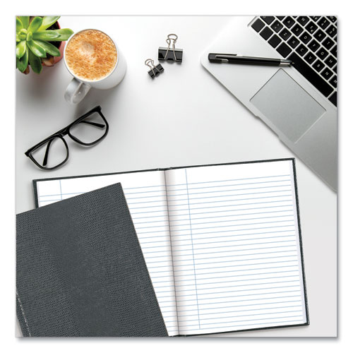 Picture of Executive Notebook, 1-Subject, Medium/College Rule, Cool Gray Cover, (72) 9.25 x 7.25 Sheets